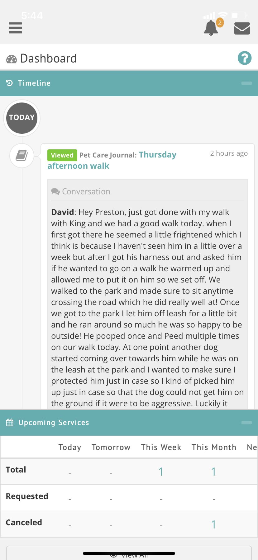 Dog walking app image 1