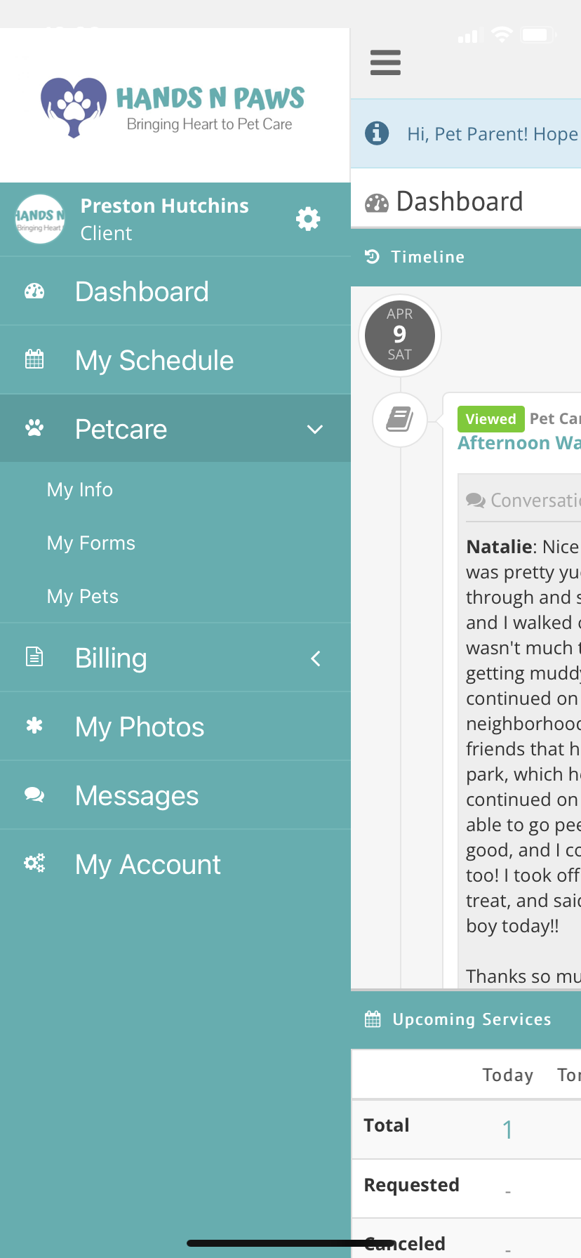 Dog walking app image 2